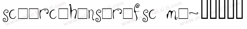 scourcehanserifsc me字体转换